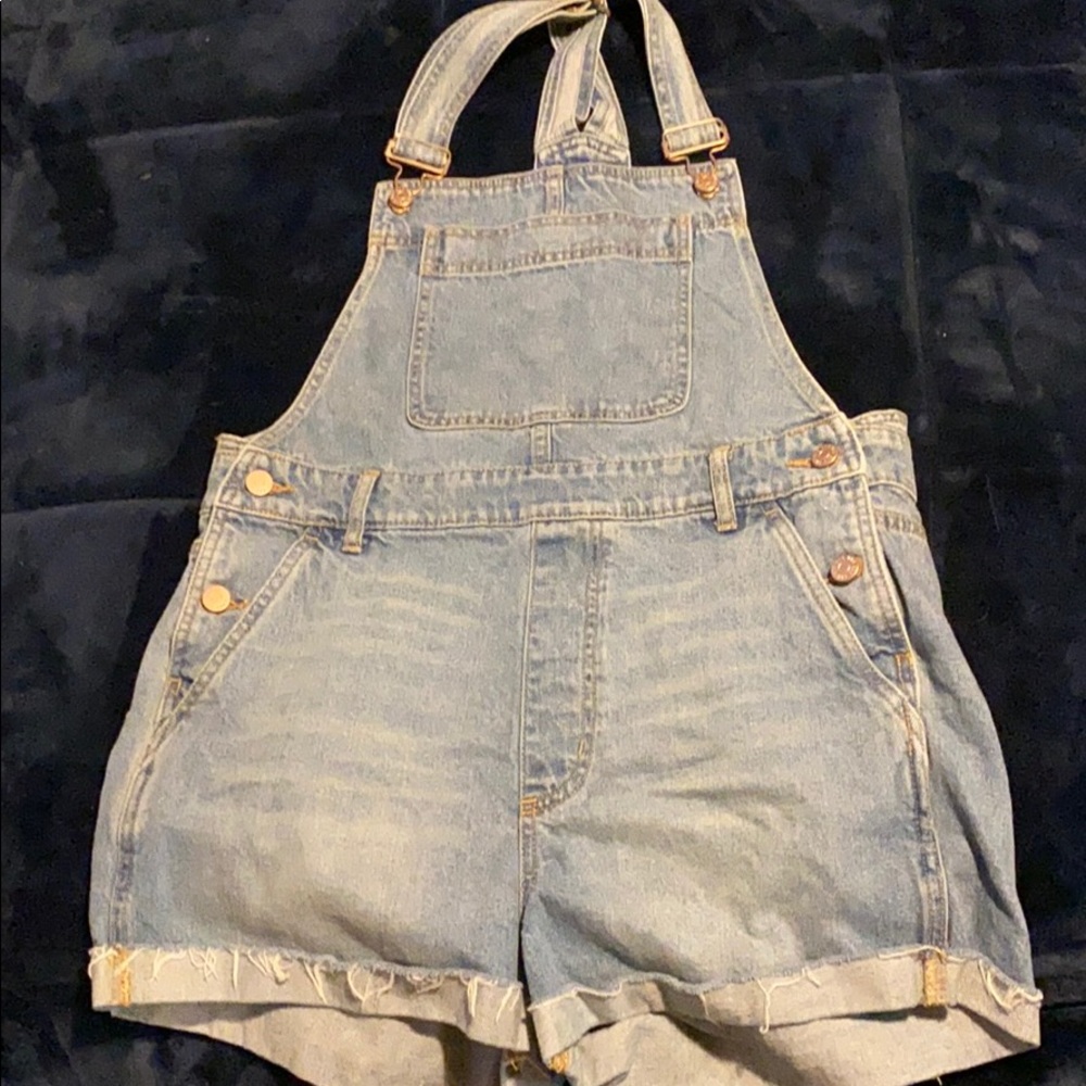 Blue overalls